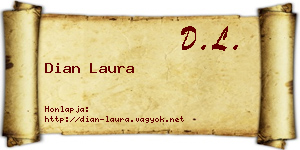 Dian Laura névjegykártya